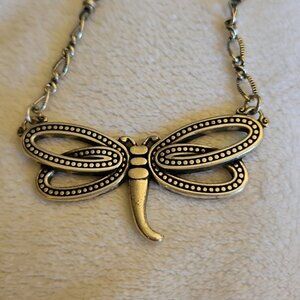 Brighton Silver Dragonfly Necklace